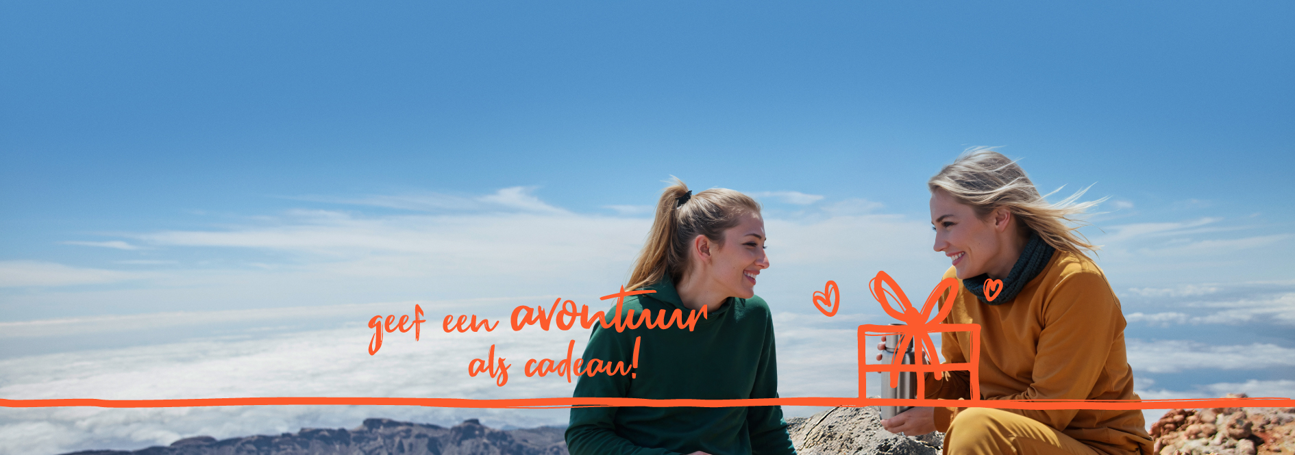 Meisjes genieten van hun cadeau om een avontuur in de natuur te beleven