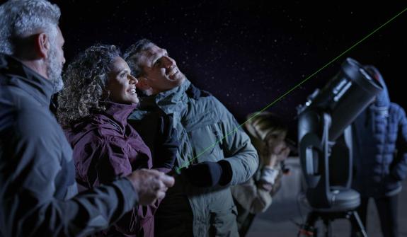 Astronomical observation on Teide