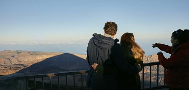 Téléphérique Au Coucher Du Soleil Tenerife Volcano Teide