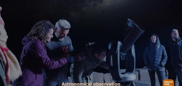 Astronomical observation on Teide
