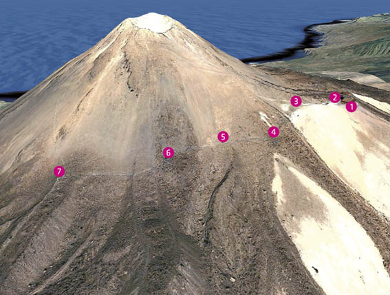 Comment est le sentier du Teide au point de vue du Pico Viejo Comment est le sentier du Teide au point de vue du Pico Viejo