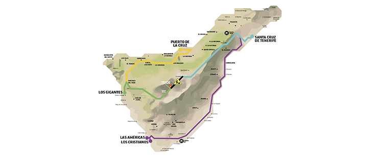 Corte de la carretera TF-21 por La Orotava Corte de la carretera TF-21 por La Orotava