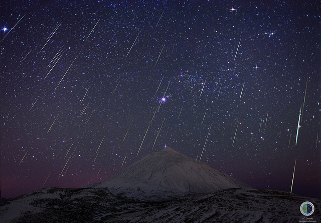 Osservazione delle stelle Tenerife - pioggia di stelle Geminidi. Osservazione delle stelle Tenerife