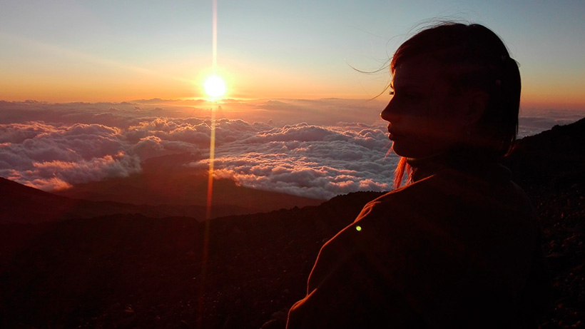 El Teide top beklimmen: zonsondergang