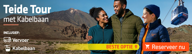Excursie naar de Teide met kabelbaan