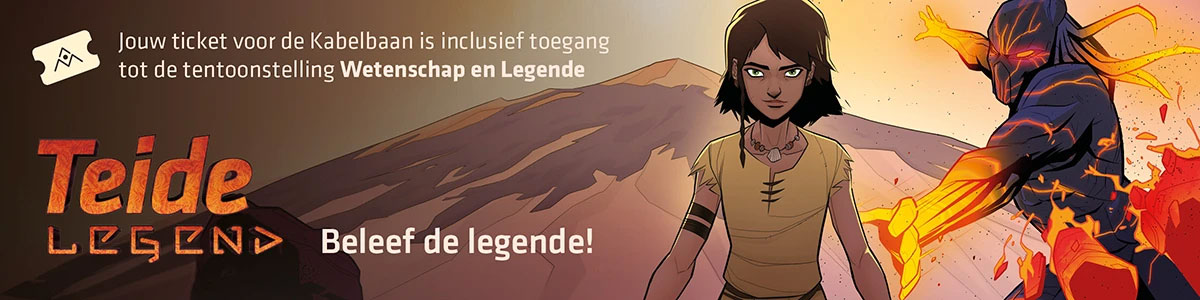 Teide Legend-tentoonstelling inbegrepen in de prijs van het kabelbaanticket