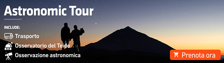Escursione sul Teide con visita dell'Osservatorio e osservazione delle stelle Escursione sul Teide con visita dell'Osservatorio e osservazione delle stelle