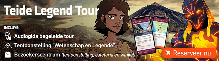 Tentoonstelling Wetenschap en Legende van de Teide in het Bezoekerscentrum van de kabelbaan Tentoonstelling Wetenschap en Legende van de Teide in het Bezoekerscentrum van de kabelbaan