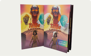 Comic book about the Guanche legend of Guayota