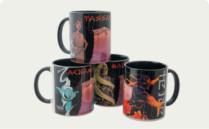 Teide Legend character mugs