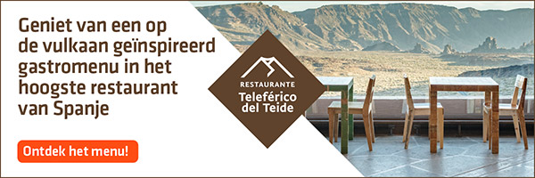Lunch in het restaurant van de Kabelbaan de Teide